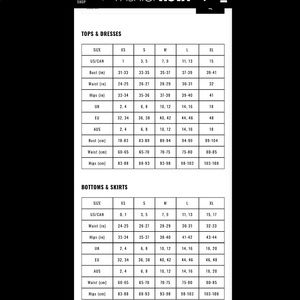 Fashionnova Size Chart